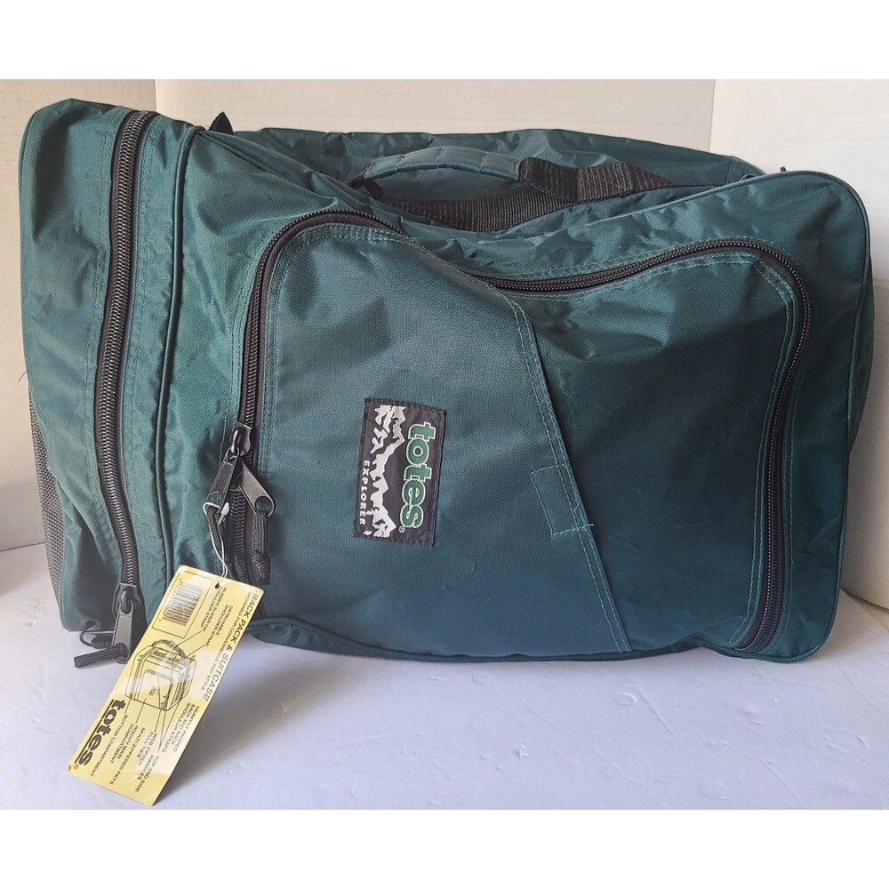 Vintage Totes Explorer  Travel Bag Green Crossbody Shoulder Bag